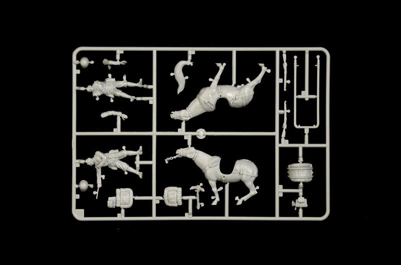 200 - Italeri - 6464 - Horse-Drawn Breda 20/65 mod.35 with Crew - sprue