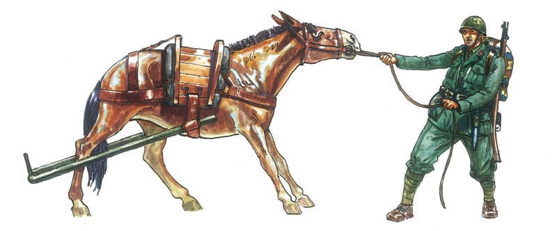 300 - Italeri - 6464 - Horse-Drawn Breda 20/65 mod.35 with Crew - paint schemes