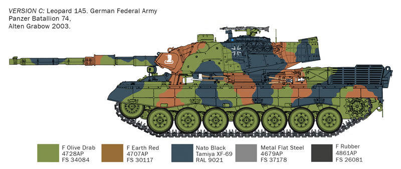 302 - Italeri - 6481 - Leopard 1A5 - paint schemes