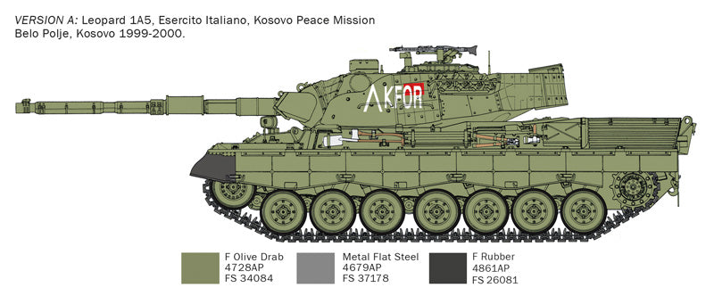 300 - Italeri - 6481 - Leopard 1A5 - paint schemes