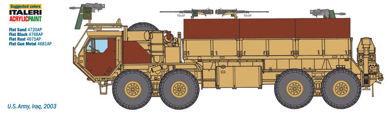 300 - Italeri - 6510 - M977 HEMTT Gun Truck - paint schemes
