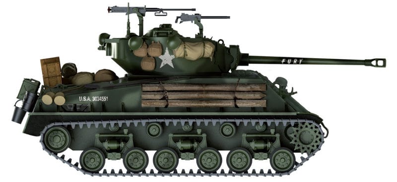 300 - Italeri - 6529 - M4A3E8 Sherman ‘Fury’ - paint schemes