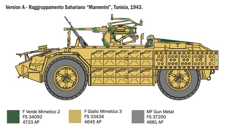 300 - Italeri - 6530 - SPA-Viberti AS.42 Sahariana - paint schemes