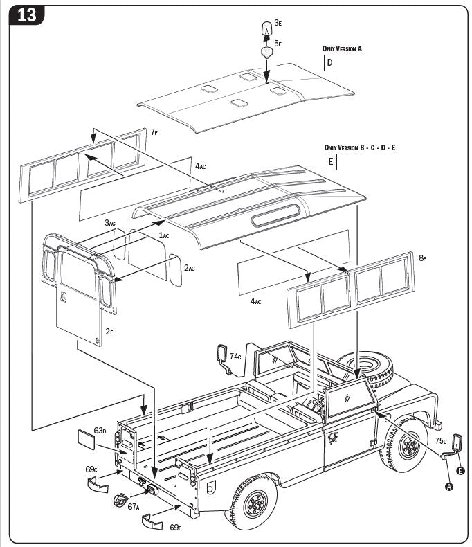 140 - Italeri - 6542 - Land Rover 109 - Guardia Civil - instructions