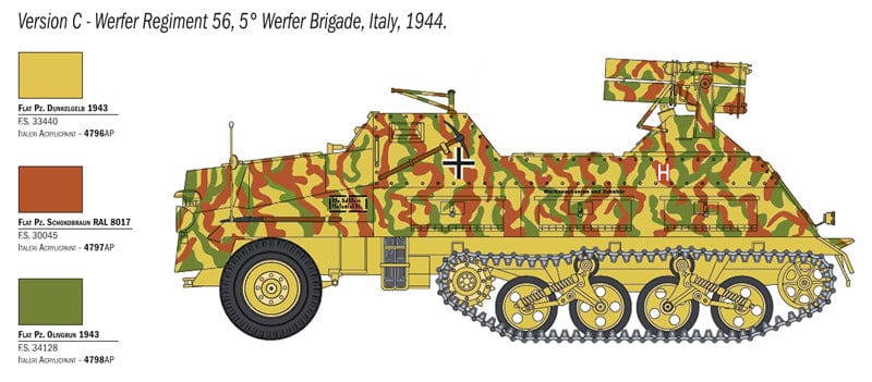 300 - Italeri - 6546 - 15cm Panzerwerfer 42 auf Maultier Sd.Kfz. 4/1 - paint schemes