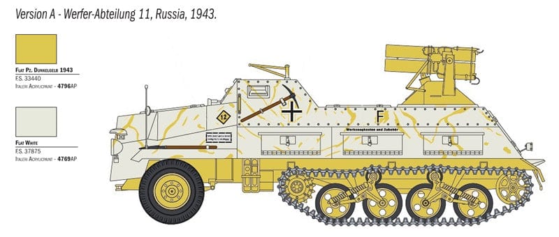291 - Italeri - 6546 - 15cm Panzerwerfer 42 auf Maultier Sd.Kfz. 4/1 - extra parts