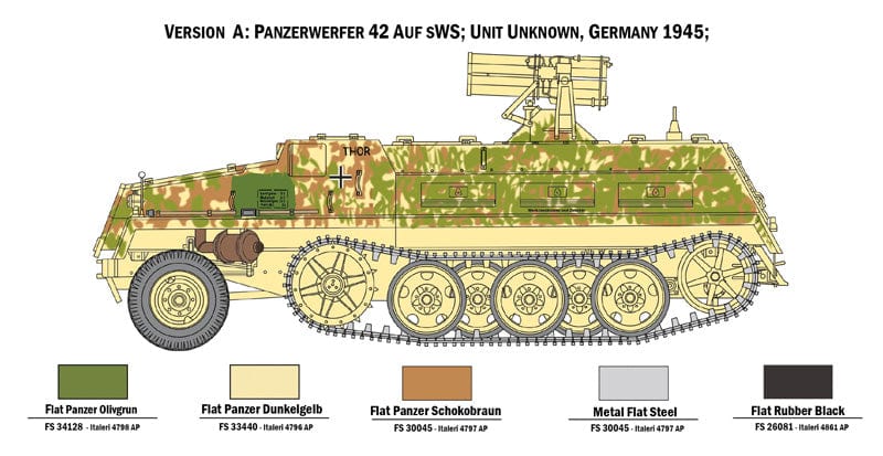 300 - Italeri - 6562 - 15cm Panzerwerfer 42 auf sWS - paint schemes