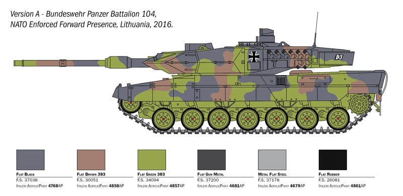 300 - Italeri - 6567 - Leopard 2A6 - paint schemes