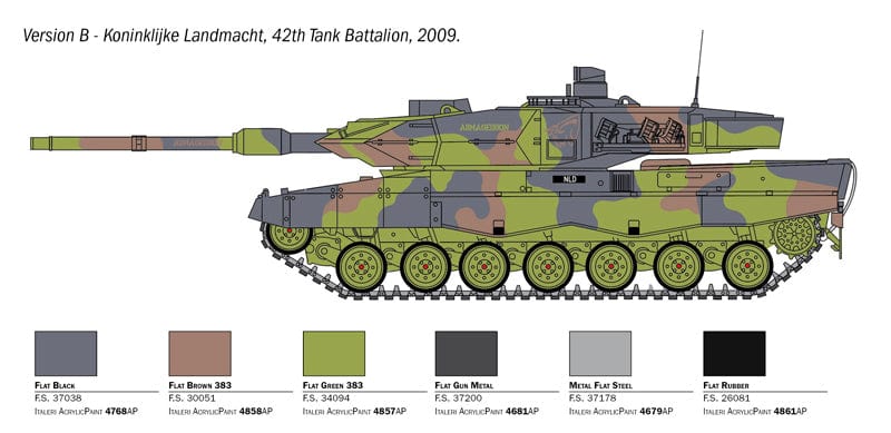 301 - Italeri - 6567 - Leopard 2A6 - paint schemes
