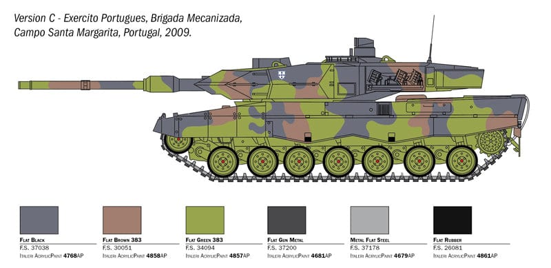 302 - Italeri - 6567 - Leopard 2A6 - paint schemes