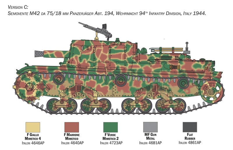 302 - Italeri - 6569 - Semovente M42 da 75/18 - paint schemes