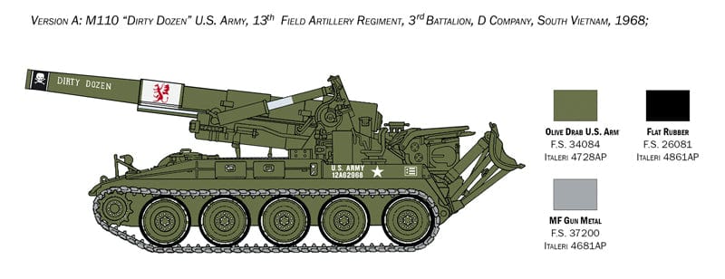 300 - Italeri - 6574 - M110 - paint schemes