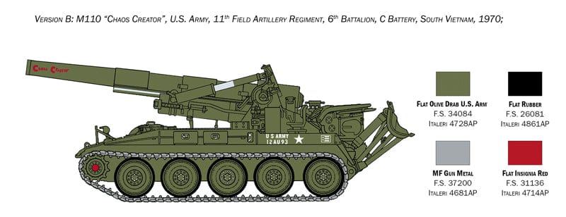 301 - Italeri - 6574 - M110 - paint schemes