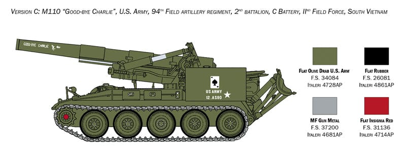 302 - Italeri - 6574 - M110 - paint schemes