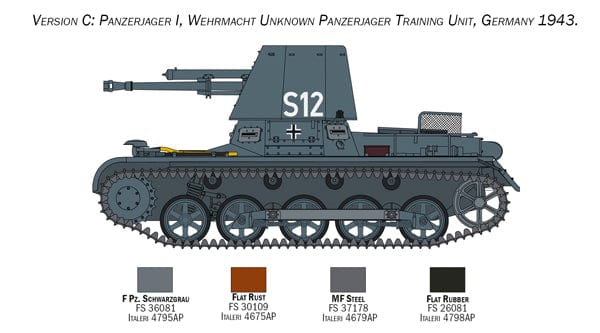 302 - Italeri - 6577 - Panzerjäger I - paint schemes
