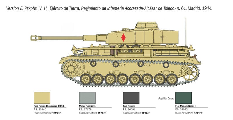 304 - Italeri - 6578 - Pz.Kpfw. IV Ausf. H - paint schemes