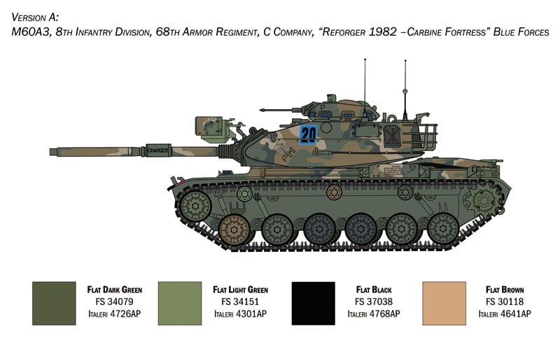 300 - Italeri - 6582 - M60A3 - paint schemes