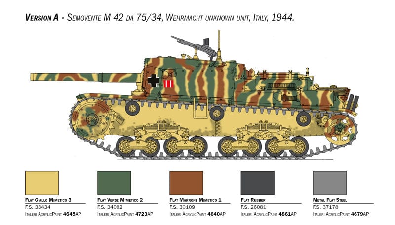 300 - Italeri - 6584 - Semovente M42 da 75/34 - paint schemes