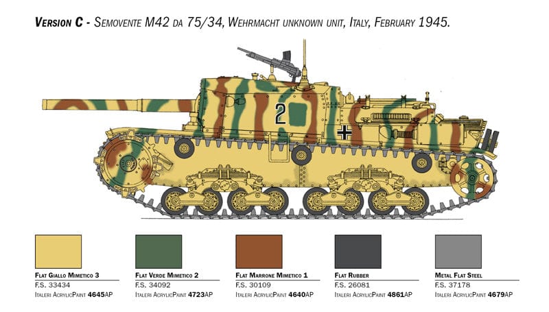 302 - Italeri - 6584 - Semovente M42 da 75/34 - paint schemes