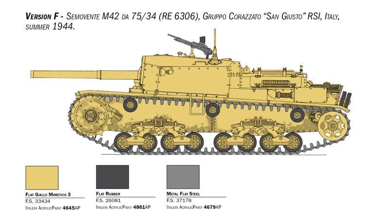 305 - Italeri - 6584 - Semovente M42 da 75/34 - paint schemes