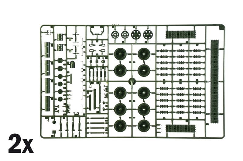 201 - Italeri - 6585 - T-34/85 (Korean War) - sprue