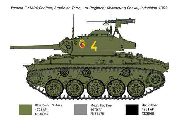 304 - Italeri - 6587 - M24 Chaffee (Korean War) - paint schemes