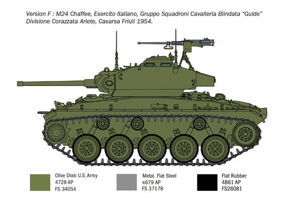 305 - Italeri - 6587 - M24 Chaffee (Korean War) - paint schemes