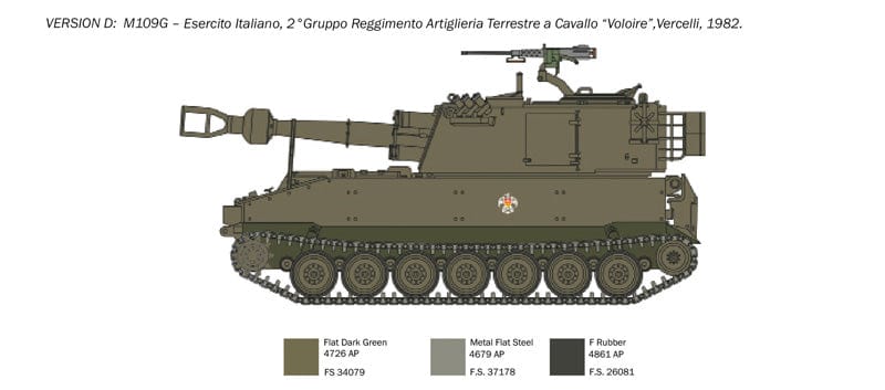 303 - Italeri - 6589 - M109A2/A3/G - paint schemes