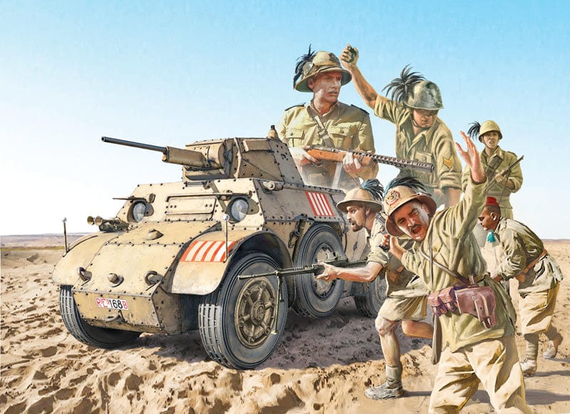 150 - Italeri - 6591 - AB 41 with Bersaglieri (El Alamein) - box art