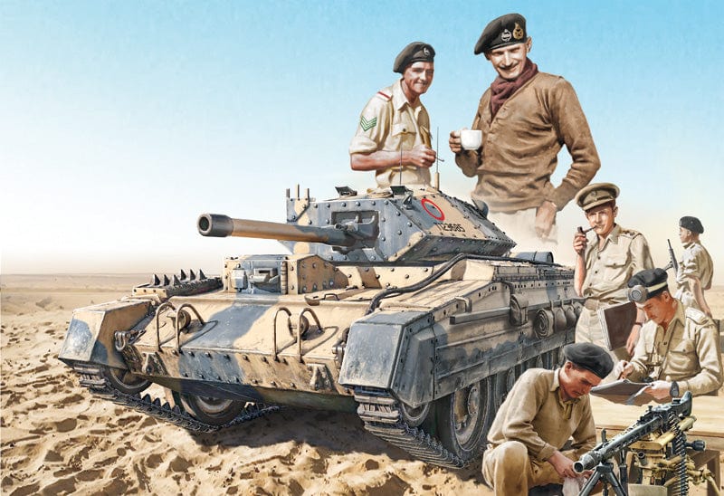 150 - Italeri - 6592 - Crusader III with Crew (El Alamein) - box art
