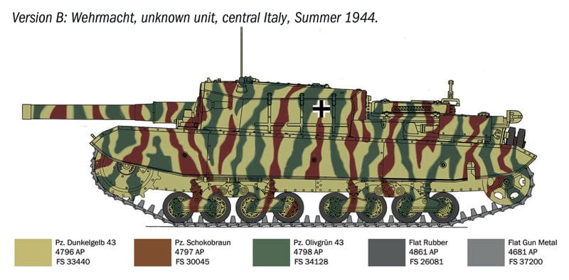 301 - Italeri - 6751 - Semovente M43 da 105/25 ’Bassotto’ - paint schemes