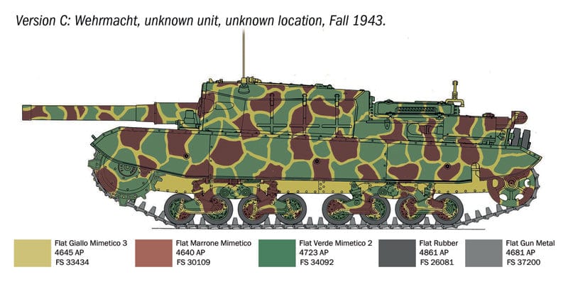 302 - Italeri - 6751 - Semovente M43 da 105/25 ’Bassotto’ - paint schemes