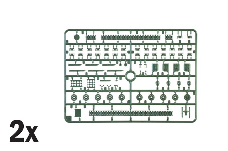 205 - Italeri - 6751 - Semovente M43 da 105/25 ’Bassotto’ - sprue