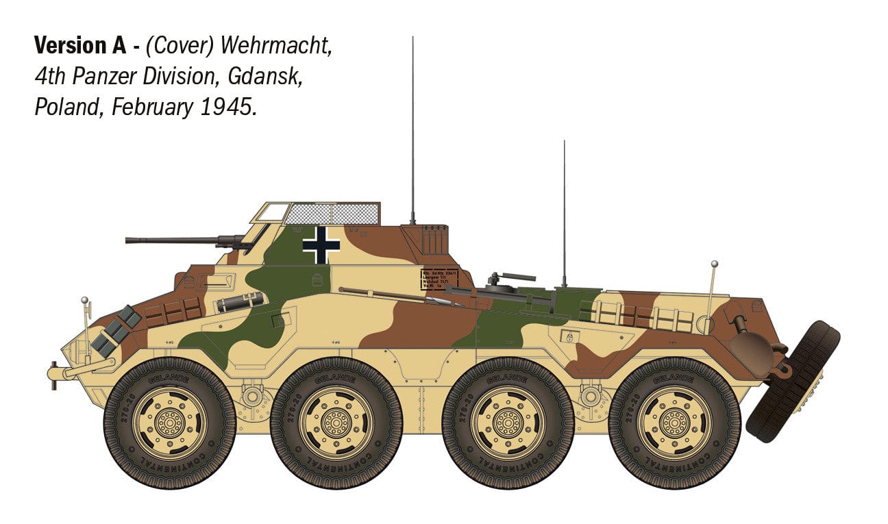 300 - Italeri - 6757 - Sd.Kfz. 234/1 - paint schemes