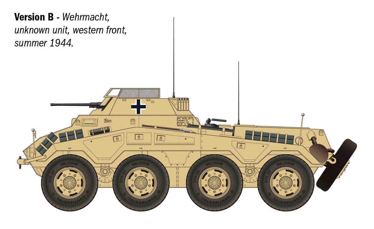 301 - Italeri - 6757 - Sd.Kfz. 234/1 - paint schemes