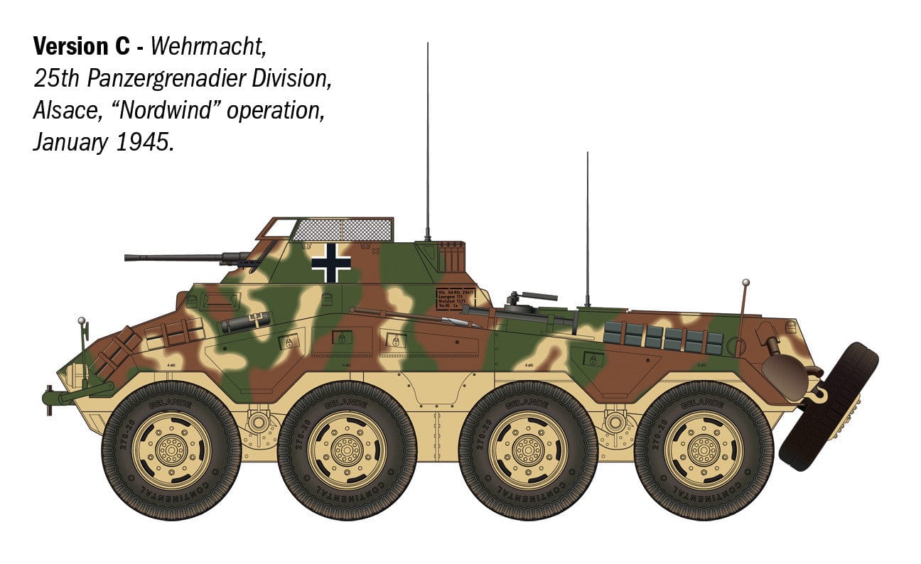 302 - Italeri - 6757 - Sd.Kfz. 234/1 - paint schemes