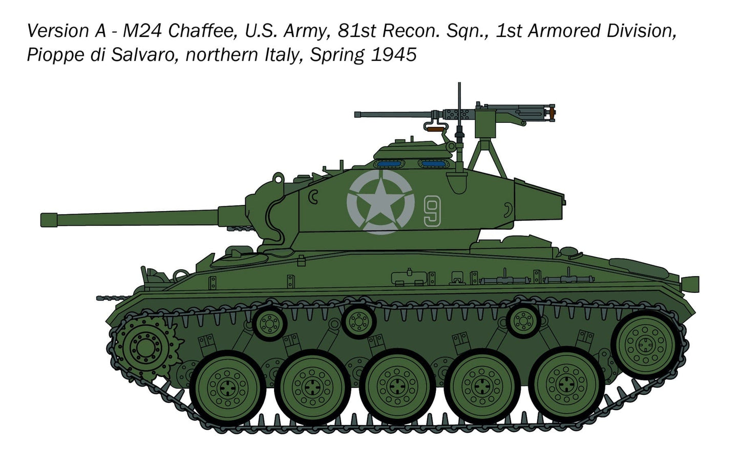 300 - Italeri - 6761 - M24 Chaffee - paint schemes