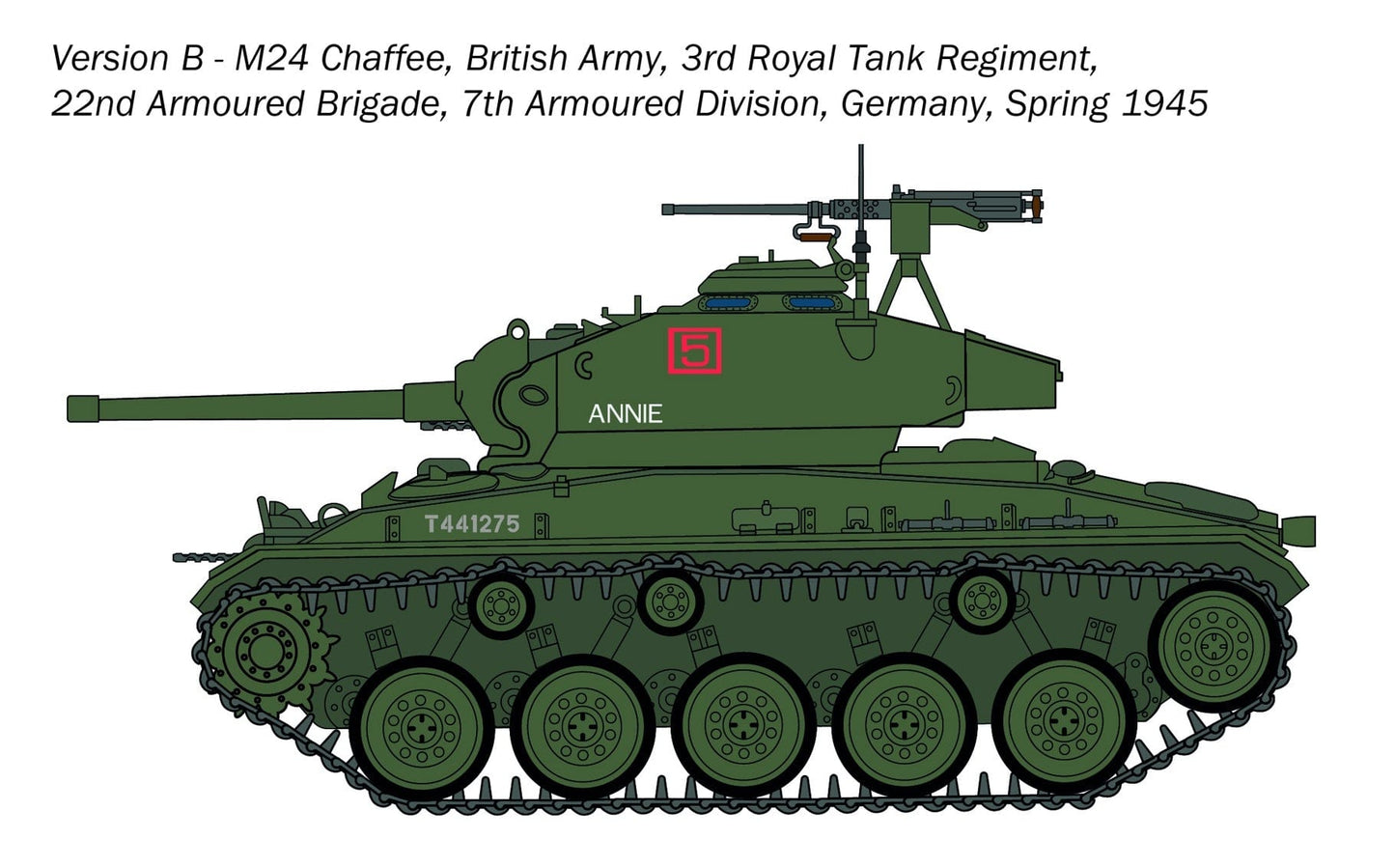 301 - Italeri - 6761 - M24 Chaffee - paint schemes