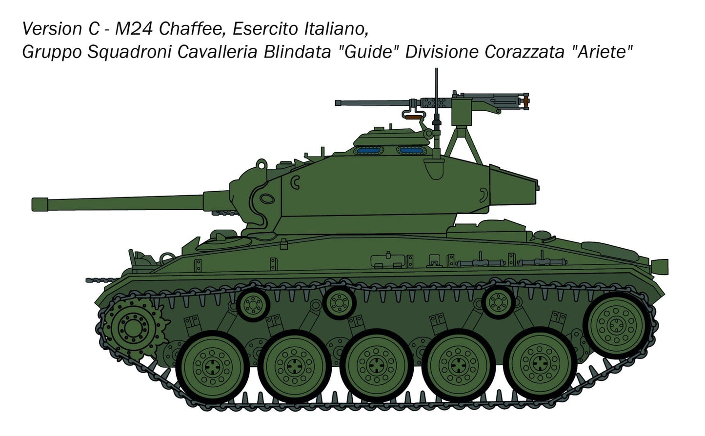 302 - Italeri - 6761 - M24 Chaffee - paint schemes