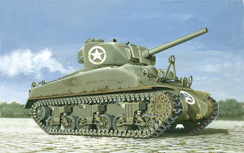 150 - Italeri - 7003 - M4A1 Sherman - box art