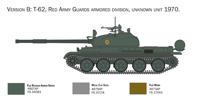 301 - Italeri - 7006 - T-62 - paint schemes