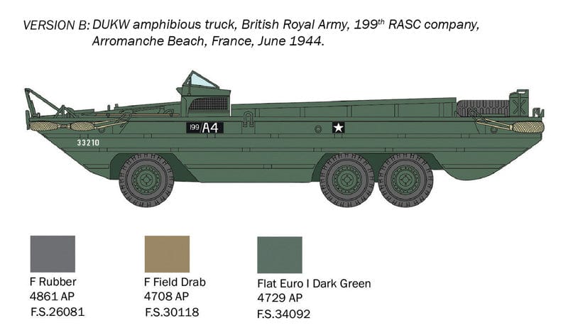 301 - Italeri - 7022 - GMC DUKW-353 - paint schemes