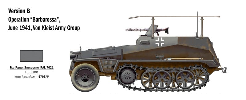 301 - Italeri - 7034 - Sd.Kfz. 250/3 - paint schemes