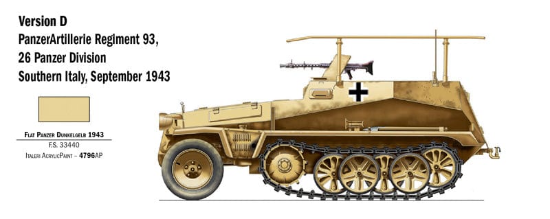 303 - Italeri - 7034 - Sd.Kfz. 250/3 - paint schemes