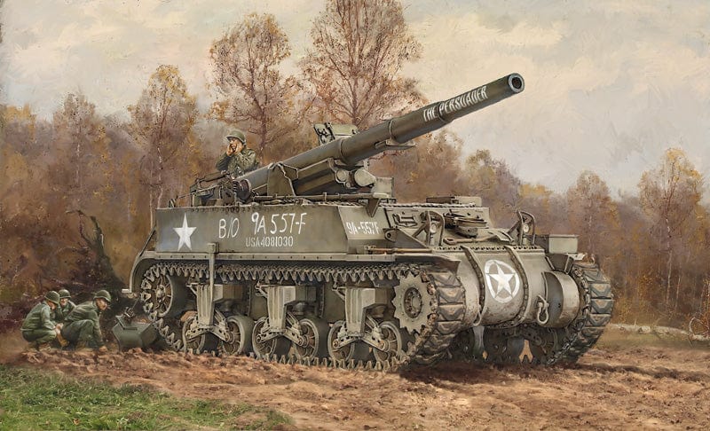 150 - Italeri - 7076 - 155mm GMC M12 - box art