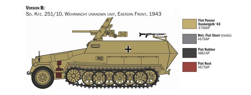 301 - Italeri - 7079 - Sd.Kfz. 251/10 - paint schemes