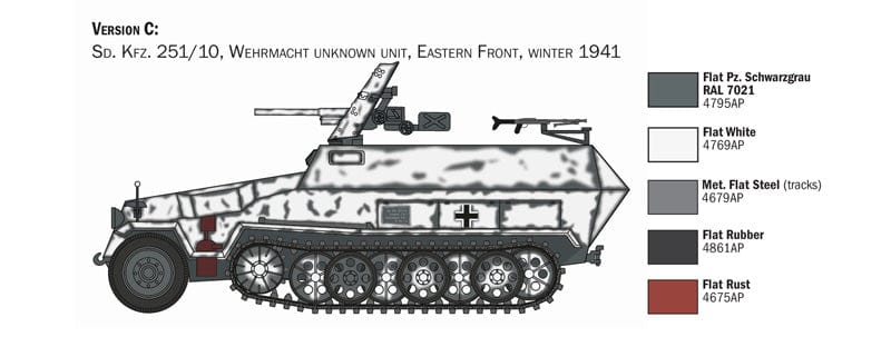 302 - Italeri - 7079 - Sd.Kfz. 251/10 - paint schemes