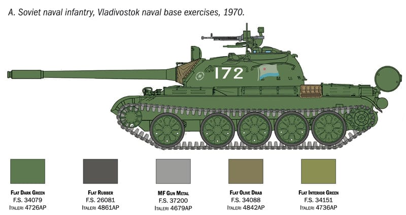 300 - Italeri - 7081 - T-55A - paint schemes