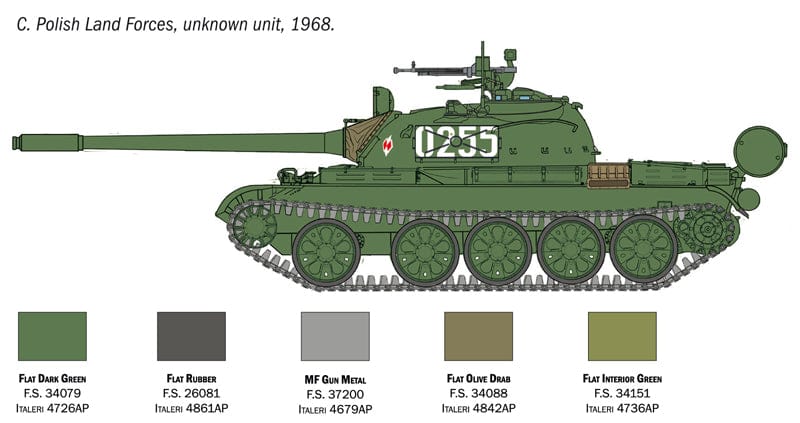 302 - Italeri - 7081 - T-55A - paint schemes