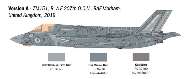 300 - Italeri - 92810 - Lockheed Martin F-35B Lightning II - paint schemes